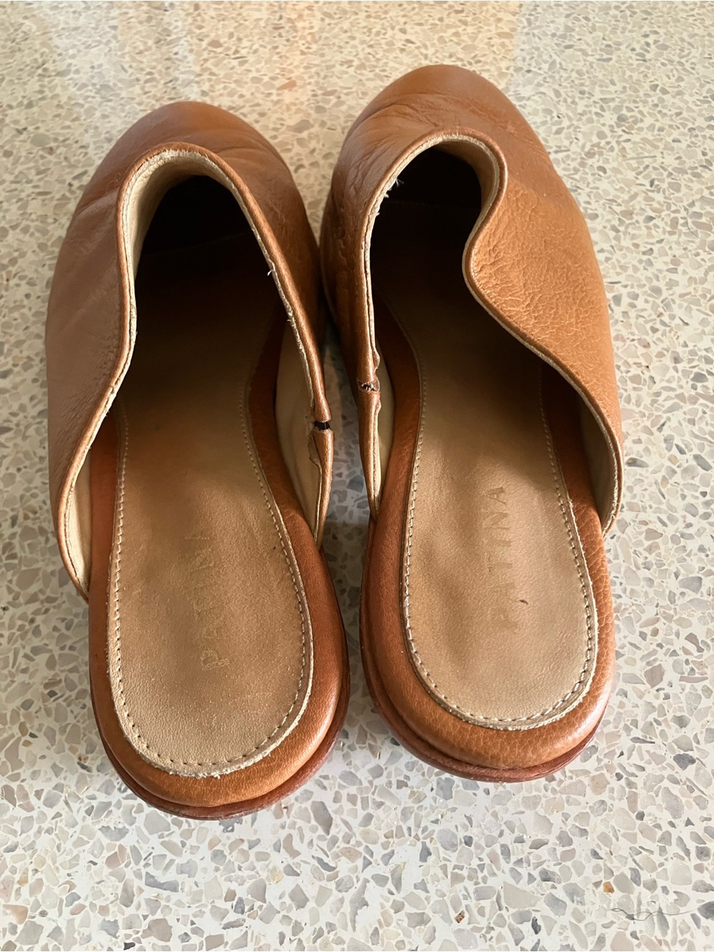 Patina/Portland Leather Tan Mules, Women’s size 9 - Picture 2 of 8